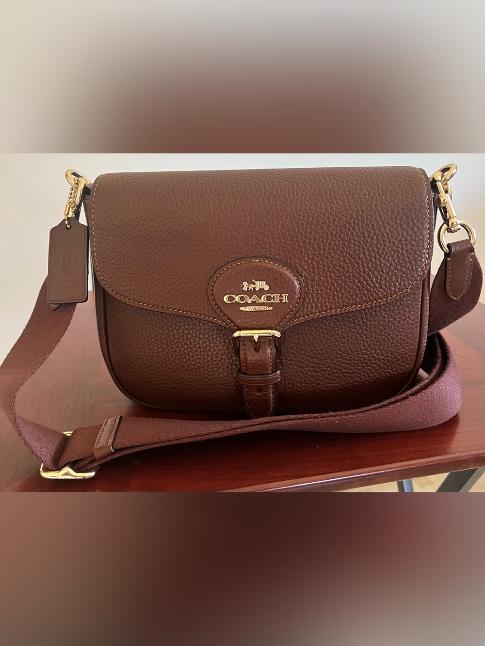 Coach Amelia Saddle bag  💼  brown